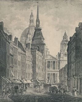 Pauls Cathedral Gallery: Shopping in Ludgate Street, 1795, 1920. Artist: Thomas Morris