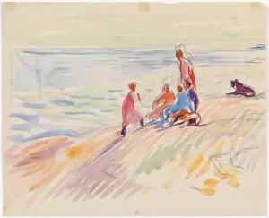 Knut Magnus Enckell Prints: Shore Landscape, c1910. Creator: Magnus Enckell