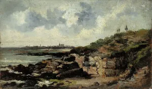 Eugene Boudin Prints: Shore Landscape, Le Havre, c1850-1890. Creator: Eugene Louis Boudin