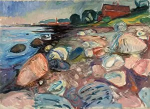 Munch Gallery: Shore with Red House