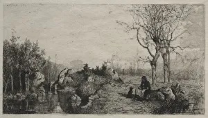 Shore of a Stream at Rossillon, 1867. Creator: Adolphe Appian (French, 1818-1898)