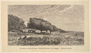 Charles François Gallery: The Shoreline, 1835-78. Creator: Jacques-Adrien Lavieille