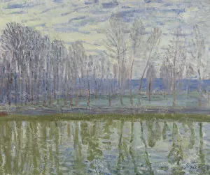 Arthur Sisley Prints: On the Shores of Loing, 1896. Creator: Alfred Sisley