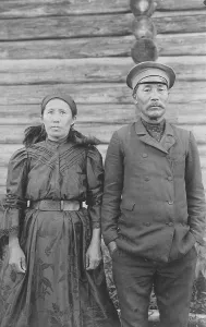 Gi Ivanov Prints: Shoria Family Dressed in the City Type Clothes