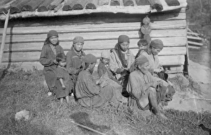 Making Prints: Shoria Women Making Shoes, 1913. Creator: GI Ivanov