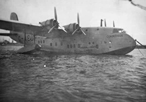 Airline Collection: Short Empire flying boat Corinthian, Alexandria, Egypt, c1938-c1941