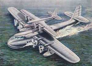 Seaplane Prints: The Short Mayo Composite aircraft, 1938