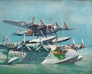 Aviation Prints: The Short-Mayo Composite Aircraft, c1937 (c1937)