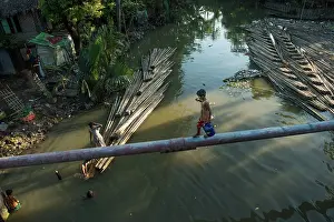 Photojournalism Prints: Shortcut above the River. Creator: Dorte Verner