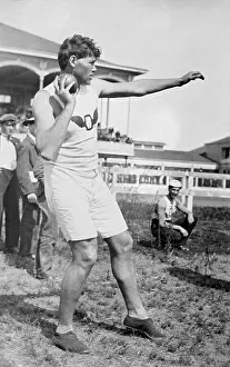 Athlete Prints: Shot putter, c1900s. Creator: Robert Augustus Henry L'Estrange