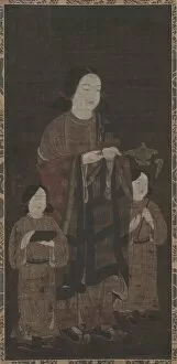 Kamakura Period Collection: Shotoku Taishi and His Sons, 1300s. Creator: Unknown