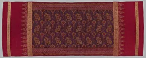Tabby Weave Prints: Shoulder Cloth, 1800s. Creator: Unknown