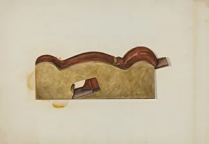 Carpentry Gallery: Shoulder Plane, c. 1937. Creator: Natalie Simon