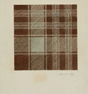 Woollen Prints: Shoulder Shawl, c. 1938. Creator: Merkley, Arthur G