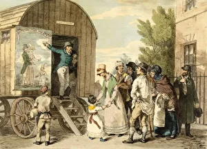 Showman Prints: The Show, pub. c1821. Creator: John Augustus Atkinson (1775 - 1831) after