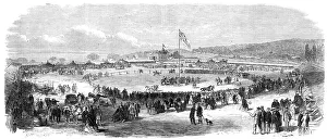 The show-yards of the Agricultural Exhibition of Lower Canada, at Montreal, 1865. Creator: Unknown