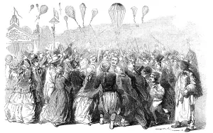 Napoleon Eugene Louis John Joseph Prints: Shower of Bon-Bons on the Esplanade of the Invalides, 1856. Creator: Unknown