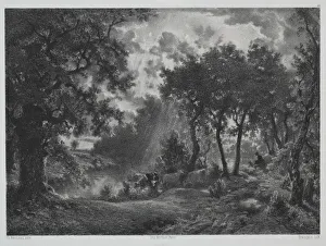 François Louis Français Prints: After the Shower. Creator: Francois-Louis Francais (French, 1814-1897)