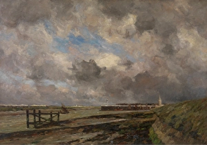 Church Tower Prints: Showery Weather in Nieuwpoort, 1901. Creator: Victor Olivier Gilsoul