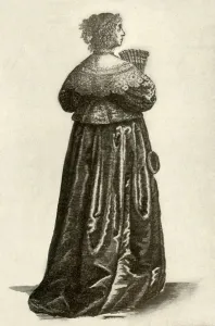 Gentlewoman Prints: Shows the dress of an English gentlewoman, 1640, (1937). Creator: Unknown