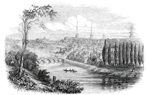 Shrewsbury Collection: Shrewsbury, from the Severn, 1845. Creator: Smyth