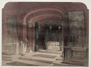 1796 1864 Gallery: Shrine of the Annunciation, Nazareth, 1839. Creator: David Roberts (British, 1796-1864)