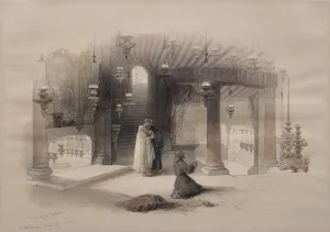 1796 1864 Gallery: Shrine of the Nativity, Bethlehem, 1839. Creator: David Roberts (British, 1796-1864)