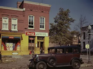 Sign Collection: Shulmans Market at the southeast corner of N Street... Washington, D.C. 1941-1942