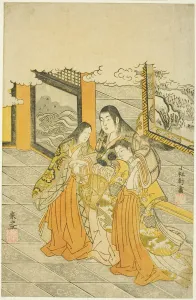 Hyakki Komatsuya Prints: Shutendoji in Oeyama Palace, Japan, 1765. Creator: Komatsuya Hyakki