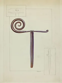 Shutter Prints: Shutter Stay, 1935/1942. Creator: Floyd R. Sharp