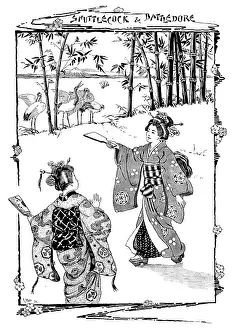 Wading Bird Prints: Shuttlecock & Battledore, 1895. Creator: Unknown