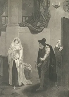 Sir Robert Smirke Prints: Shylocks House-Shylock, Jessica and Launcelot (Shakespeare