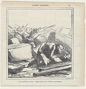 Arguing Prints: Si les ouvriers se battent, comment veut-on que l'edifice se reconstruise?, 1872