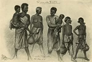 Siamese family, Bangkok, 1898. Creator: Christian Wilhelm Allers