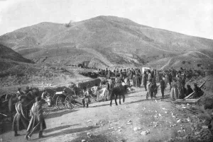 Troop Gallery: Siberian reserve taking up positions, Russo-Japanese War, 1904-5