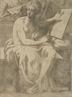 Antonio Fantuzzi Gallery: A Sibyl, 1540-45. Creator: Antonio Fantuzzi