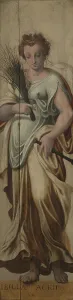 Noort Lambert Van Prints: Sibyl Agrippina, 1565. Creator: Lambert van Noort