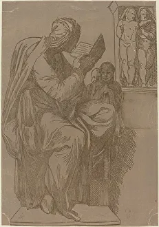 High Renaissance Prints: A Sibyl Reading, 1780s. Creator: John Skippe