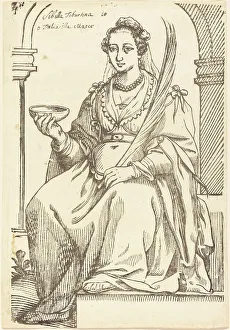 Prophetess Prints: Sibylla Tiburtina, 1625. Creator: Jacques Stella