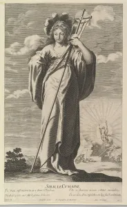 Gilles Prints: Sibylle de Cumes, ca. 1635. Creators: Gilles Rousselet, Abraham Bosse