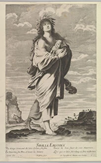 Sibylle Erythréenne, ca. 1635. Creators: Gilles Rousselet, Abraham Bosse