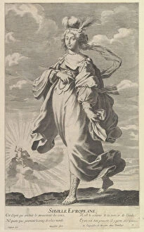 Claude Vignon I Gallery: Sibylle Europeenne, ca. 1635. Creators: Gilles Rousselet, Abraham Bosse