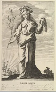 Gilles Prints: Sibylle Lybique, ca. 1635. Creators: Gilles Rousselet, Abraham Bosse