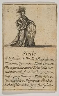 De Saint Sorlin Collection: Sicile, 1644. Creator: Stefano della Bella