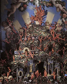 Spain Autonomous Region Of Madrid Gallery: Sicilian birth in coral, silver and enamels, brought by King Philip II in 1570