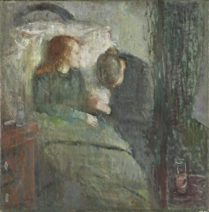 Exhausted Prints: The Sick Child, between 1885 and 1886. Creator: Edvard Munch