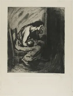The Sick Child, 1902. Creator: Theophile Alexandre Steinlen