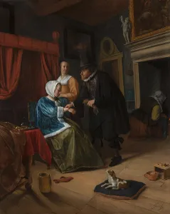 Maid Prints: The Sick Girl, c1650-1679. Creator: Jan Steen