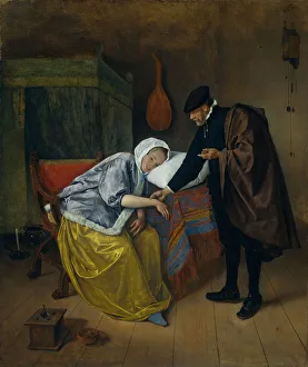 Sick Woman. Artist: Steen, Jan Havicksz (1626-1679)