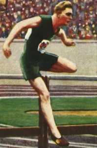 Sid Atkinson of South Africa, winner of the 110m hurdles, 1928. Creator: Unknown Sid Atkinson of South Africa, winner of the 110m hurdles, 1928. Creator: Unknown